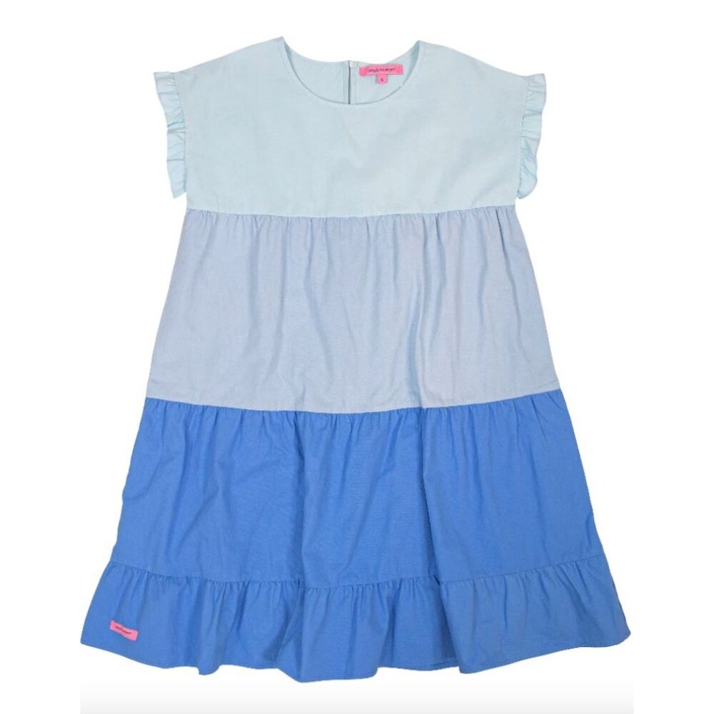 Simply Southern Color Block Dress - Blue Sz XL